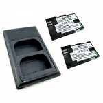 2x Canon LP-E6 aku 2000 mAh + kahekordne laadija