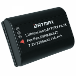 Asendusaku DMW-BLK22 Panasonic Lumix S5, GH6 kaameratele (2280 mAh)