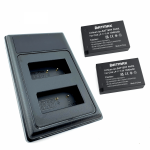 2x Canon LP-E17 aku 1040 mAh + kahekordne laadija