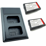 2x Sony NP-FW50 aku 2000 mAh + kahekordne laadija