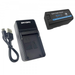 Sony NP-F750 PRO aku + LED 6400 mAh + LED kiirlaadija