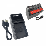 Sony NP-F970 PRO aku + LED 9600 mAh + LED kiirlaadija