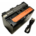 Sony NP-F750 PRO aku + Type-C 6400 mAh