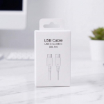 Valge 5A USB-C kaabel 45W kiirlaadimiseks (Samsungi ja Androidi seadmetele)