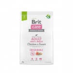 Brit Care Sustainable Adult Small Breed Chicken-Insect kuivtoit v&auml;ikest t&otilde;ugu koertele, 3 kg