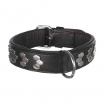 Trixie nahast kaelarihm metall&auml;&auml;risega, XL 65-75 cm /40 mm, must