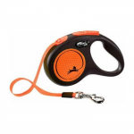 Inertsiaalne jalutusrihm koertele - Trixie Flexi New NEON, teiprihm, S, 5 m, (15 kg)