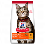Hill's Science Plan Feline Adult Chicken kuivtoit kassidele optimaalse f&uuml;&uuml;silise vormi s&auml;ilitamiseks, 0,3 kg