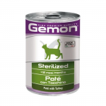 Gemon Wet Cat Pate m&auml;rgtoit steriliseeritud kassidele kalkuniga, 400 g