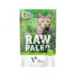 Raw Paleo Vet Expert Cat Sterilised m&auml;rgtoit steriliseeritud kassidele ulukitega, 100 g