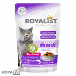 Royalist Wet Pouch Cat Salmon Sterilised m&auml;rgtoit steriliseeritud kassidele, 85 g