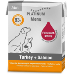 Platinum Menu Koertele m&otilde;eldud pasteet kalkuni ja l&otilde;hega, 90 g