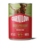 Carnilove Wild Meat Duck-Pheasant begrūdis, m&auml;rg toit koertele, 400 g