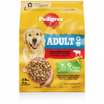 Pedigree kuivtoit koertele veiseliha ja juurviljadega, 2,6 kg