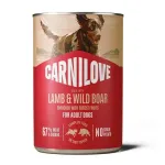 Carnilove Wild Meat Lamb-Wild Boar begrūdis, m&auml;rg toit koertele, 400 g