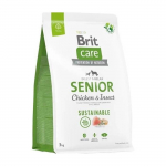 Brit Care Sustainable Senior Chicken-Insect kuivtoit vanematele koertele, 3 kg