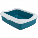 Trixie Classic kassi tualett raamiga, 47 x 37 x 15 cm, sinine, valge