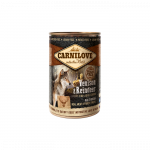 Carnilove Wild Meat Venison-Reindeer begrūdis, m&auml;rg toit koertele, 400 g