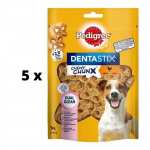 Koera maiused PEDIGREE Dentastix Chewy Chunk Mini, kana maitsega, 68 g x 5 tk. pakett