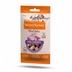Nature&rsquo;s Variety Meat Bites k&uuml;lmkuivatatud kalkunihammustused koertele, 20 g
