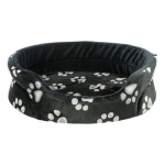 Trixie Jimmy voodi, ovaalne, 75 x 65 cm, must