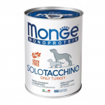 Monge Monoproteico Solo Wet Dog Pate m&auml;rgtoit koertele kalkuniga, 400 g