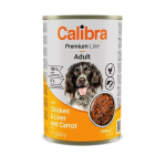 Calibra Dog Can Chicken - Liver m&auml;rgtoit koertele, 1,24 kg