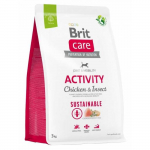 Brit Care Sustainable Activity Chicken-Insect kuivtoit aktiivsetele koertele, 3 kg