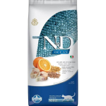 Farmina N-D Ancestral Grain Cat Low Grain Ocean Codfish - Orange Kuivtoit t&auml;iskasvanud kassidele, 10 kg