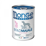Monge Monoproteico Solo Wet Dog Pate m&auml;rgtoit koertele sealihaga, 400 g