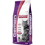 Gemon Dry Cat kuivtoit steriliseeritud kassidele veiseliha ja riisiga, 7 kg