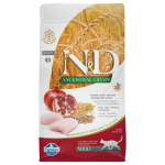 Farmina N-D Ancestral Grain Cat Low Grain Chicken - Pomegranate Kuivtoit t&auml;iskasvanud steriliseeritud kassidele, 10 kg