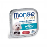 Monge Fresh Wet Dog Pate - Chunkies m&auml;rgtoit koertele tuunikalaga, 100 g