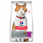 Hill's Science Plan Sterilised Cat Adult Duck kuivtoit steriliseeritud kassidele, 10 kg