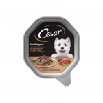 Cesar m&auml;rgtoit koertele kalkuniliha, veiseliha ja &uuml;rtidega, 150 g