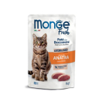 Monge Fresh Sterilised Duck Konservtoit kassidele pardiga, 85 g