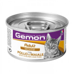 Gemon Wet Cat Mousse Adult M&auml;rg kassitoit kana ja sealihaga, 85 g