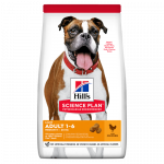 Hill's Science Plan Canine Adult Light Medium Chicken kuivtoit keskmist t&otilde;ugu koertele, kes kipuvad kaalus juurde v&otilde;tma, 14 kg