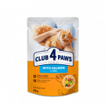 CLUB 4 PAWS Premium T&auml;isv&auml;&auml;rtuslik konserv t&auml;iskasvanud kassidele l&otilde;hega tarretises, 85 g