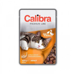 Calibra Pouch Premium Cat Duck - Chicken m&auml;rgtoit kassidele, 100 g