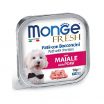 Monge Fresh Wet Dog Alu Pate - Chunkies m&auml;rgtoit koertele sealihaga, 100 g
