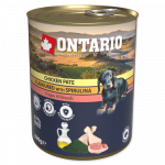 Kutsikatele m&otilde;eldud konservtoit - Ontario kutsikate kanapasteet, spirulina, l&otilde;he&otilde;li 800 g