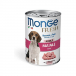 Monge Fresh Wet Dog Cans Pate - Chunkies m&auml;rgtoit koertele sealihaga, 400 g