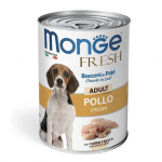 Monge Fresh Wet Dog Cans Pate - Chunkies m&auml;rgtoit koertele kanaga, 400 g