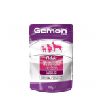Gemon Wet Dog Pouches m&auml;rgtoit koertele veiseliha ja singiga, 100 g