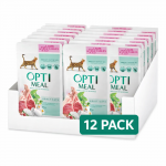 OPTIMEAL&trade; T&auml;isv&auml;&auml;rtuslik konserv t&auml;iskasvanud kassidele lambaliha ja k&ouml;&ouml;giviljadega tarretises, 12x85 g