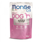 Monge Grill Dog Pouches m&auml;rgtoit koertele sealihaga, 100 g