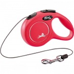 FLEXI New Classic XS n&ouml;&ouml;rrihm koertele, 3 m, punane