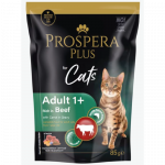 Konservkassitoit - Prospera Plus, kott t&auml;iskasvanud kassidele (1+), veiseliha ja porgandiga, 85 g