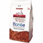 Monge Dry Dog Natural Superpremium Spec. Line Mini Adult kuivtoit v&auml;ikest t&otilde;ugu koertele lambaga, 0,8 kg